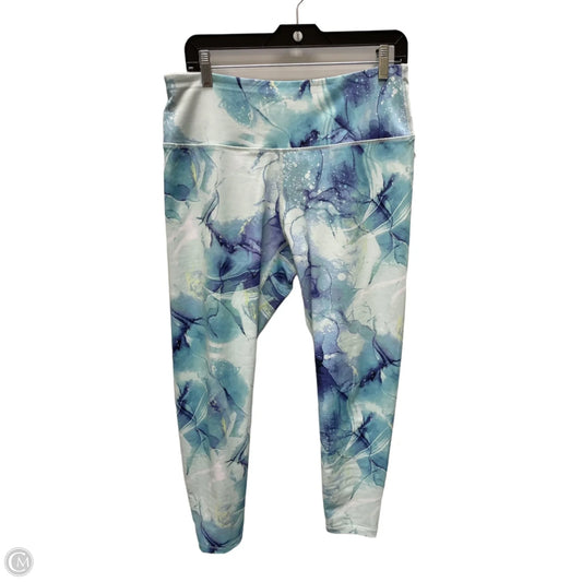 Athletic Leggings By Apana In Aqua, Size: L