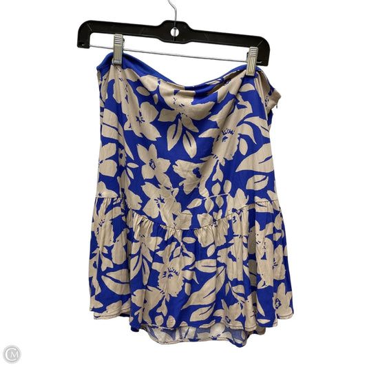 Skirt Mini & Short By Gianni Bini In Blue & Grey, Size: 14