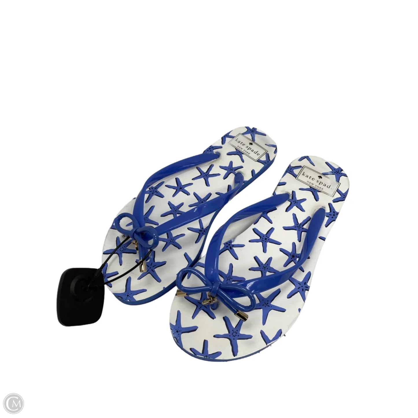 Sandals Designer By Kate Spade In Blue, Size: 7