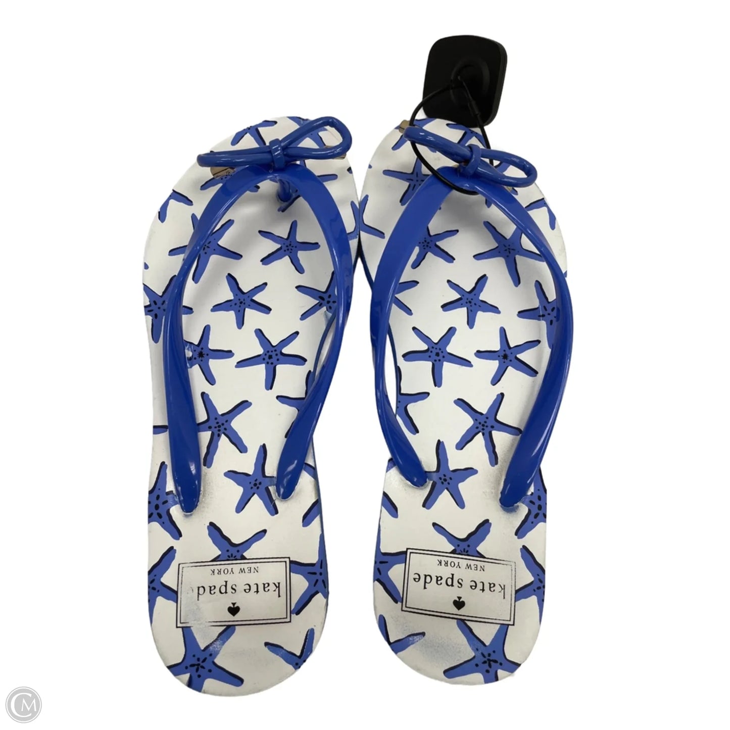 Sandals Designer By Kate Spade In Blue, Size: 7