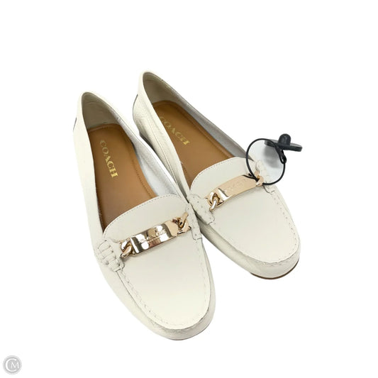 Shoes Designer By Coach In Cream, Size: 7