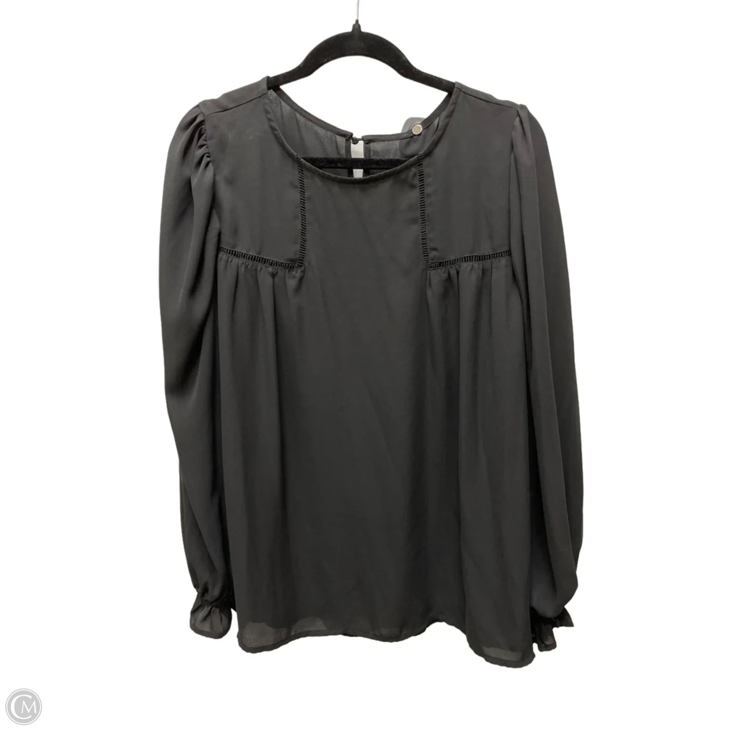 Top Long Sleeve By Clothes Mentor In Black, Size: L