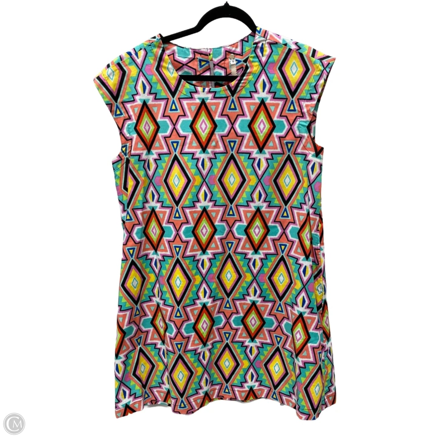 Dress Casual Short By Uncle Frank In Geometric Pattern, Size: S