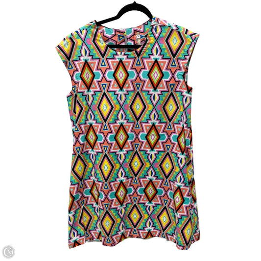Dress Casual Short By Uncle Frank In Geometric Pattern, Size: S