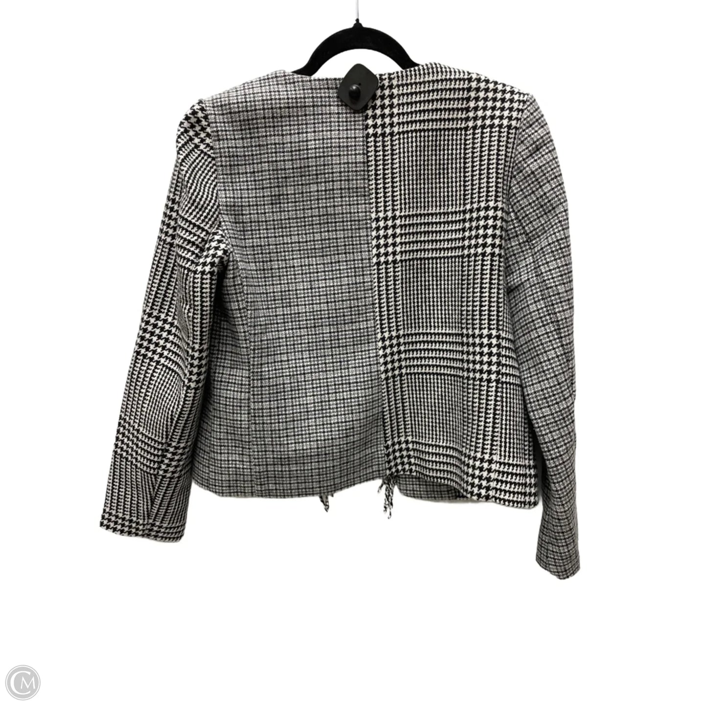 Blazer By Chicos In Black & White, Size: S