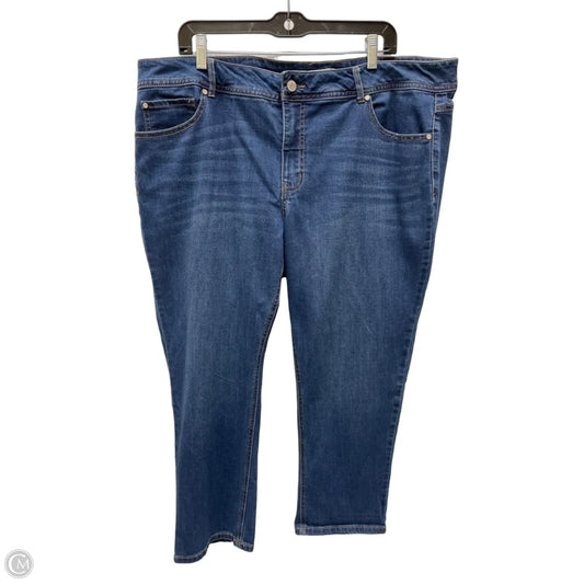 Jeans Cropped By Cato In Blue Denim, Size: 18
