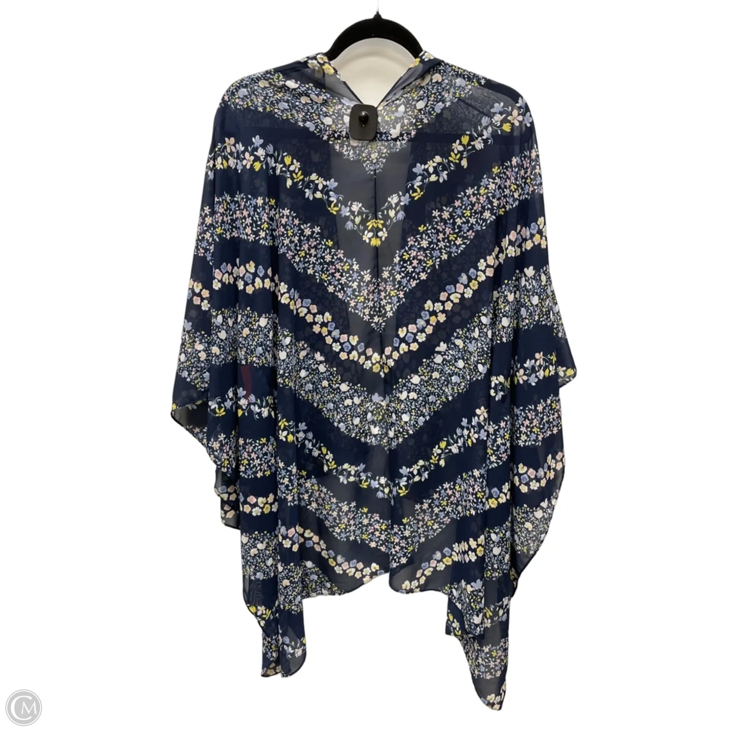 Cardigan By Cato In Floral Print, Size: Osfm
