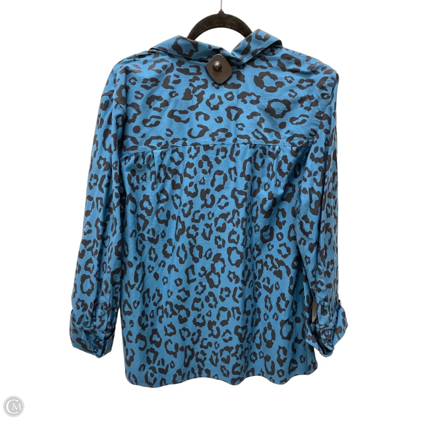Top 3/4 Sleeve By Chicos In Teal, Size: Xl