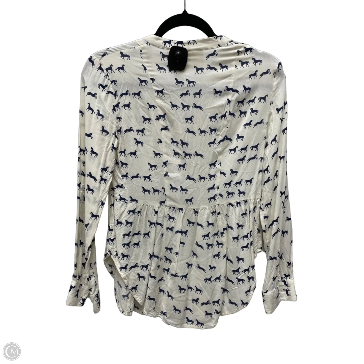 Top Long Sleeve By Maeve In Cream, Size: Xs