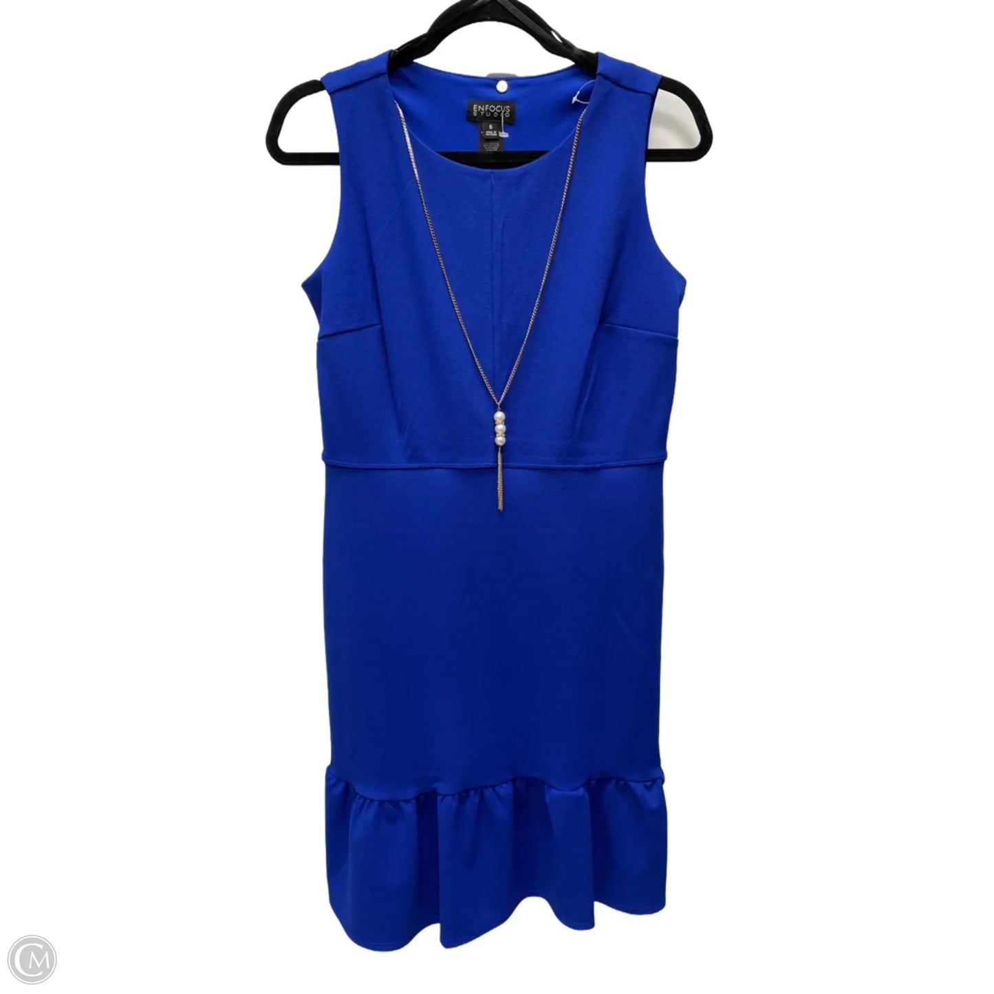 Dress Work By En Focus In Blue, Size: S
