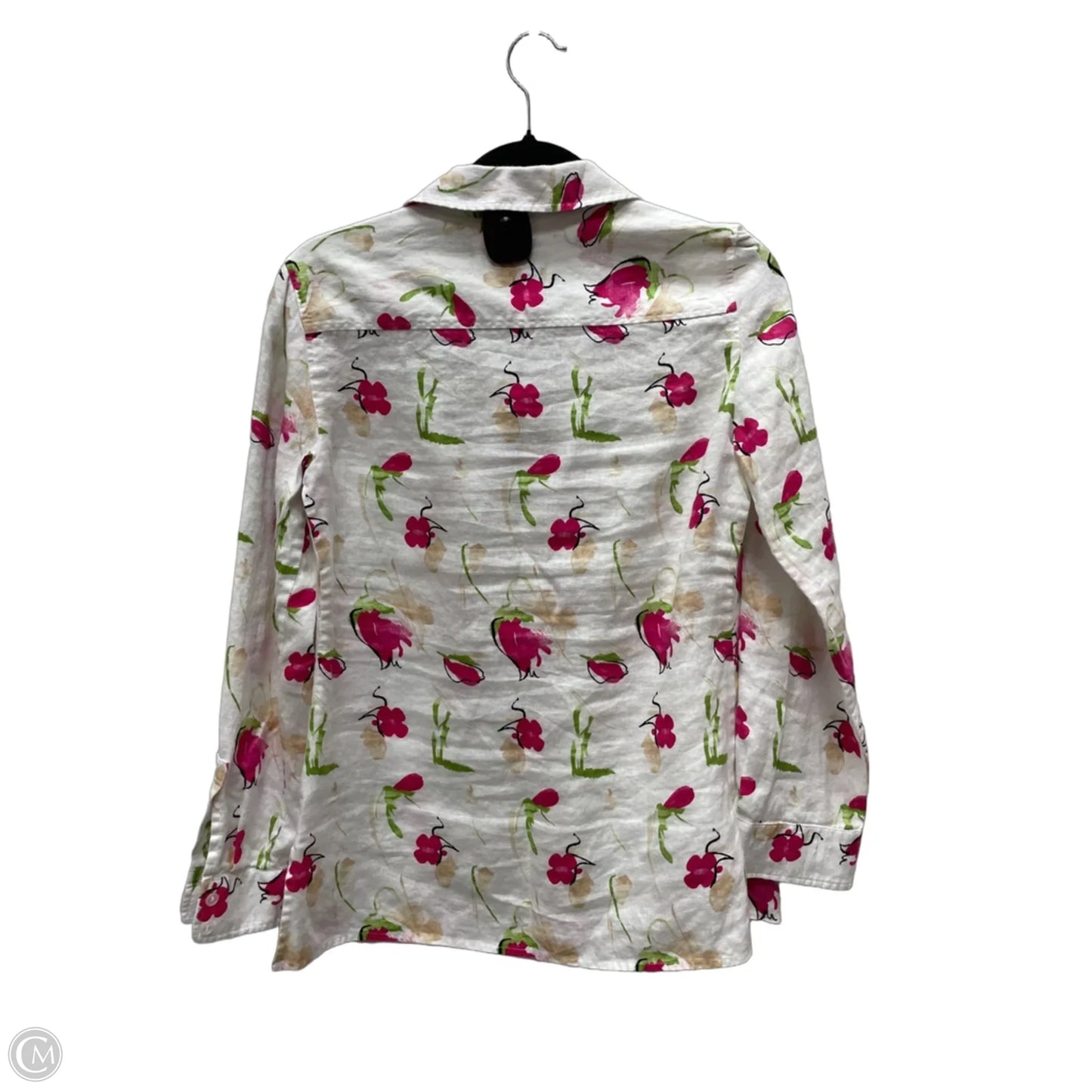 Top Long Sleeve By Liz Claiborne In Floral Print, Size: S