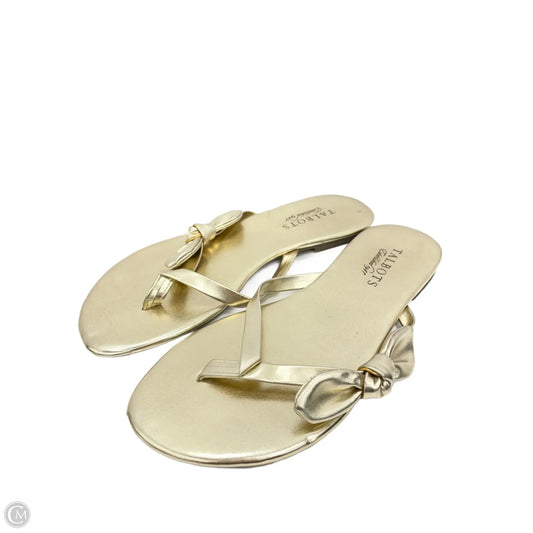 Sandals Flats By Talbots In Gold, Size: 6