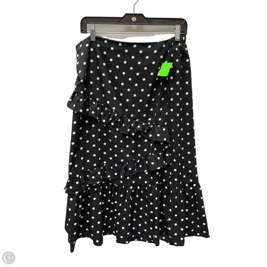 Skirt Midi By Clothes Mentor In Polkadot Pattern, Size: 12