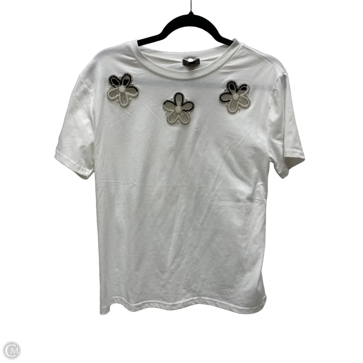 Top Short Sleeve By Ontwelfth In Cream, Size: Xl