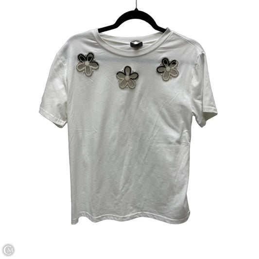 Top Short Sleeve By Ontwelfth In Cream, Size: Xl