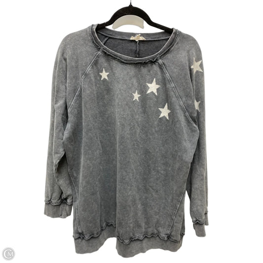 Sweatshirt Crewneck By Easel In Grey, Size: 2x