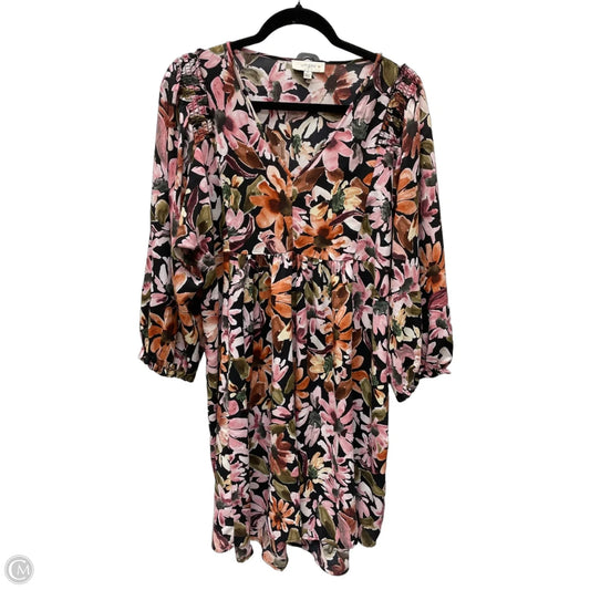 Dress Casual Short By Umgee In Floral Print, Size: Xl