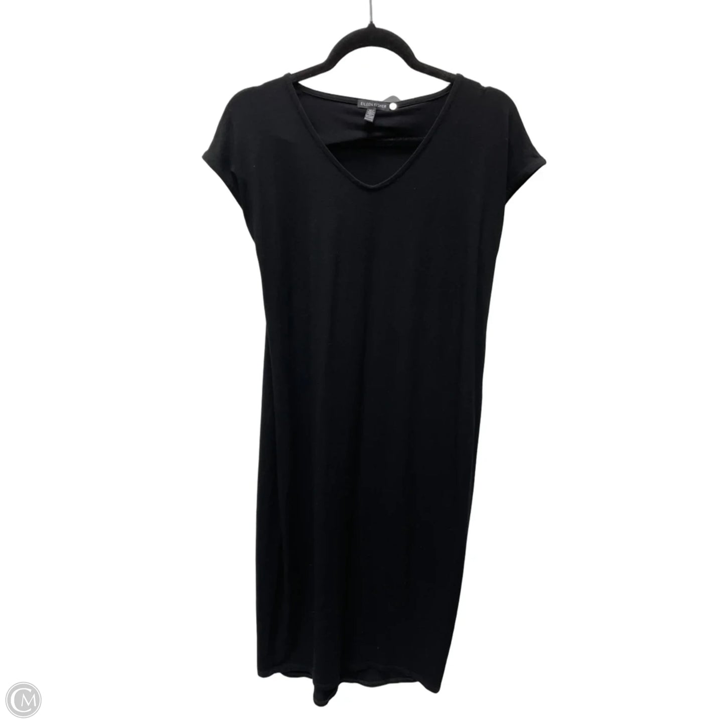 Dress Casual Midi By Eileen Fisher In Black, Size: Xxs