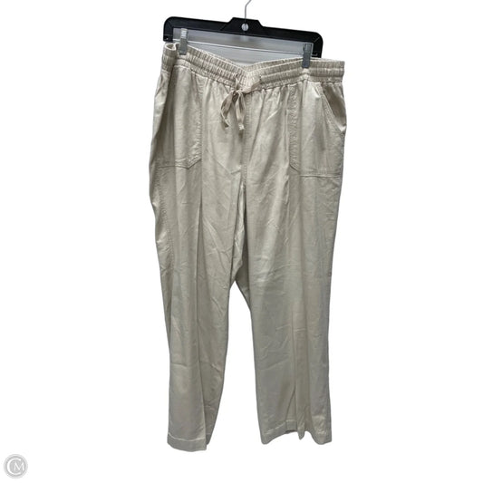 Pants Linen By Cato In Tan, Size: 18