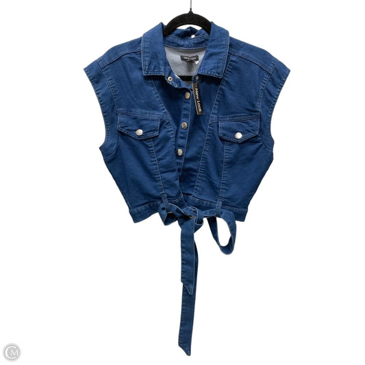 Vest Other By New Look In Blue Denim, Size: Xl