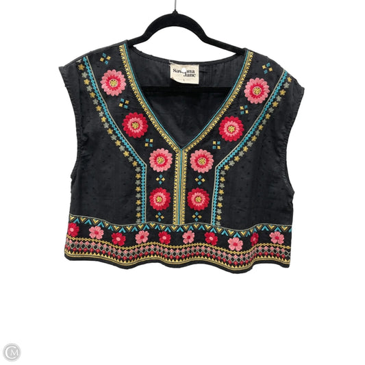 Top Sleeveless By Savanna Jane In Black, Size: L