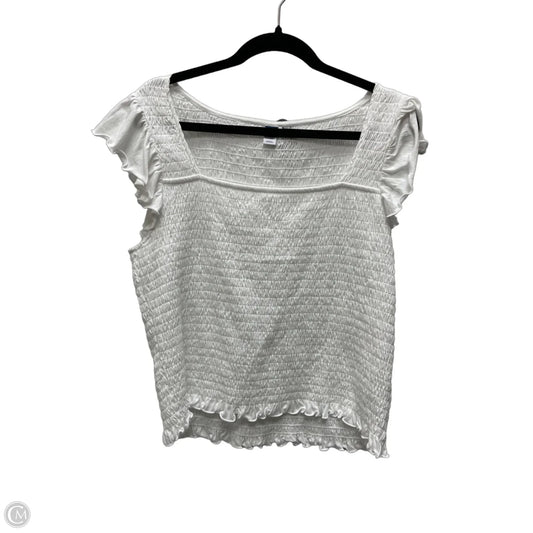 Top Short Sleeve By Old Navy In White, Size: Xl