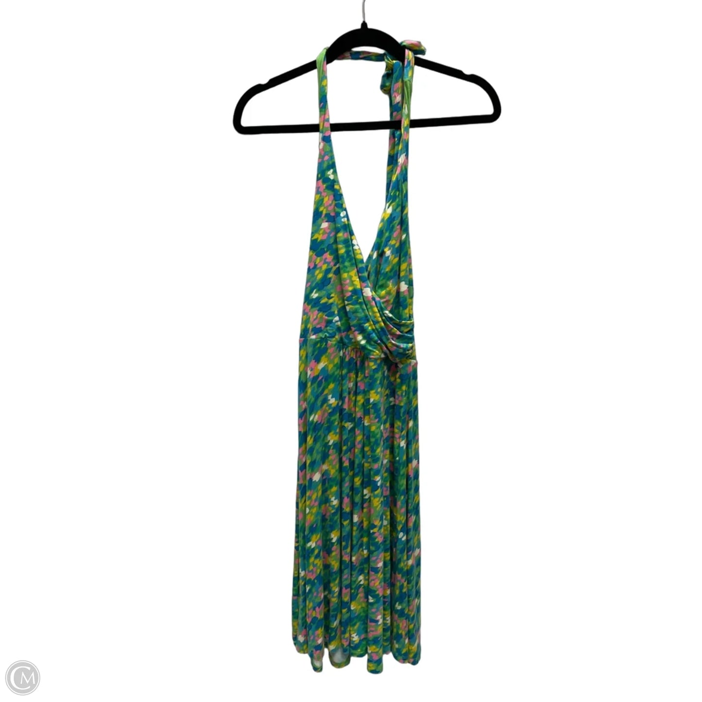 Dress Casual Short By Boden In Green & Pink, Size: S