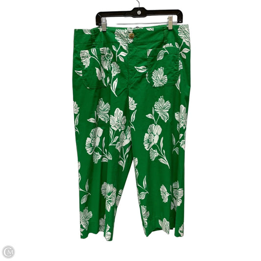Pants Cropped By Maeve In Floral Print, Size: 18