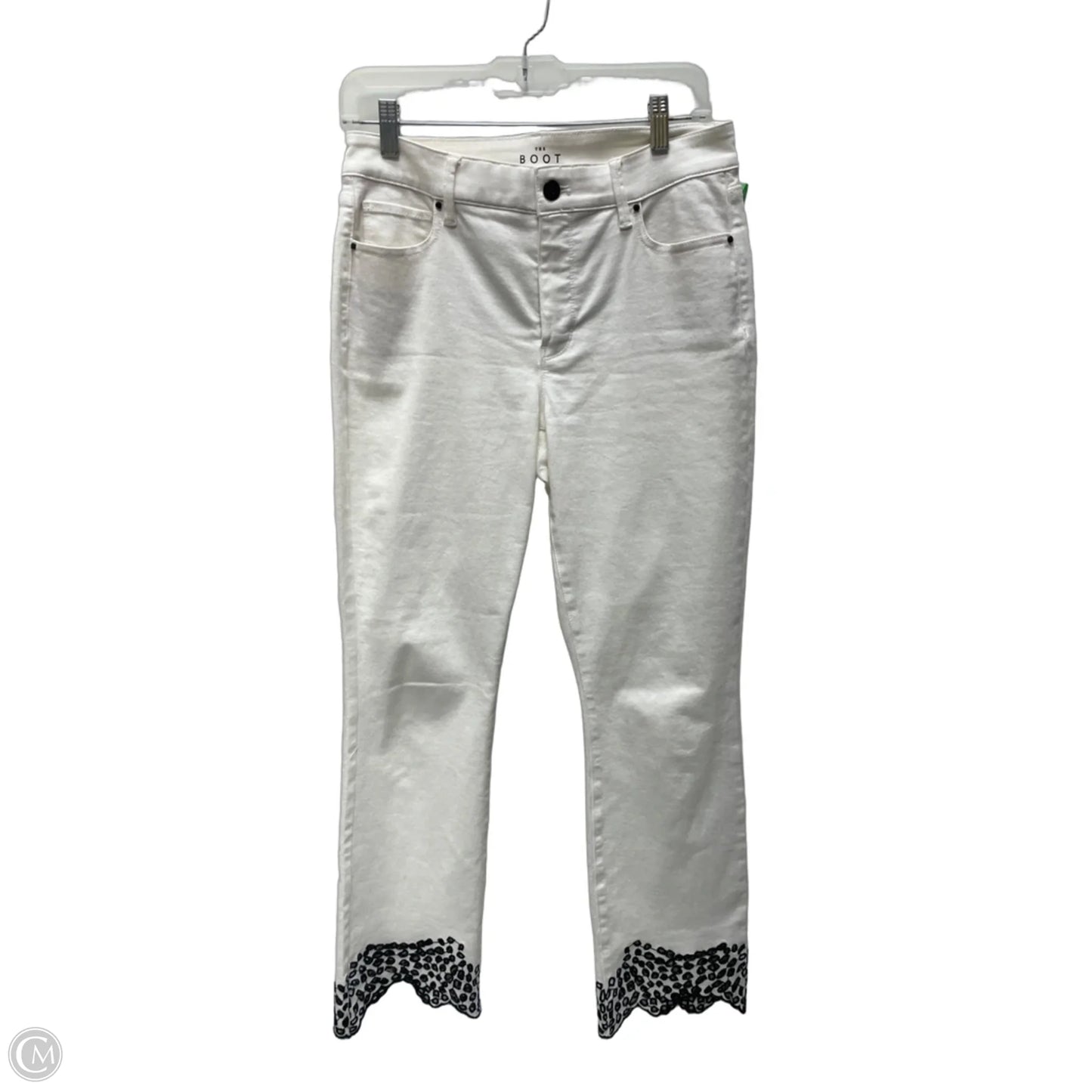 Jeans Cropped By White House Black Market In White, Size: 4l
