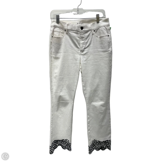 Jeans Cropped By White House Black Market In White, Size: 4l