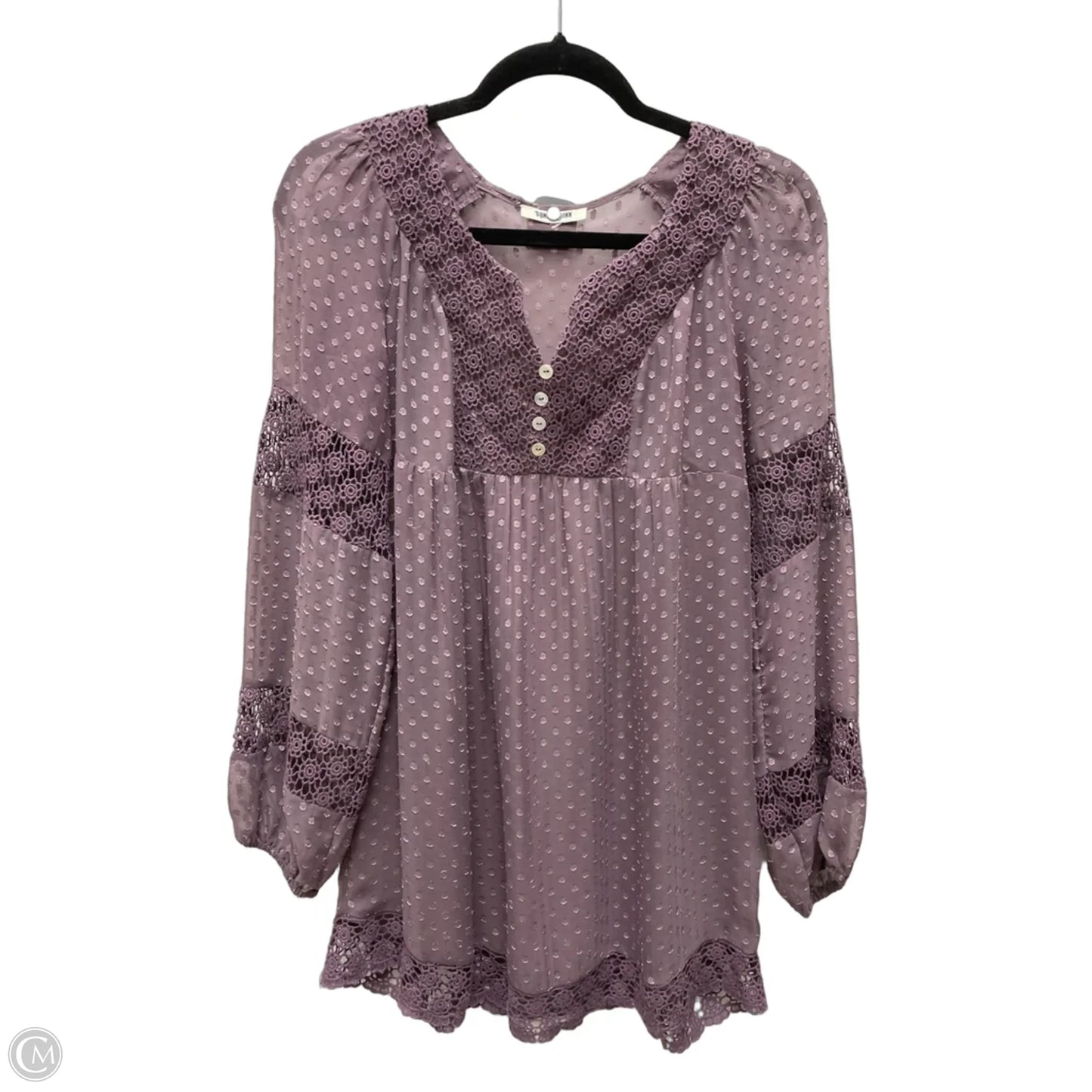 Tunic Long Sleeve By Daniel Rainn In Pink, Size: S