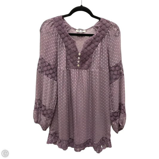 Tunic Long Sleeve By Daniel Rainn In Pink, Size: S