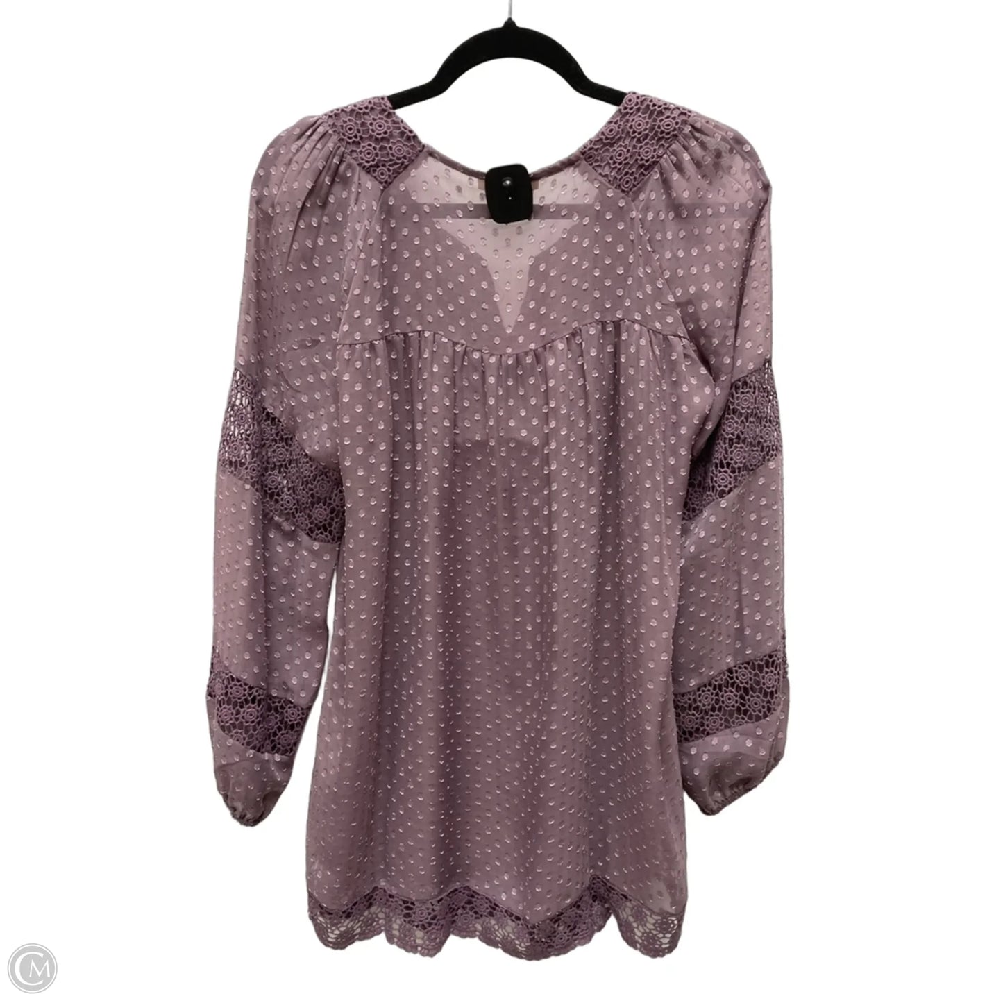 Tunic Long Sleeve By Daniel Rainn In Pink, Size: S
