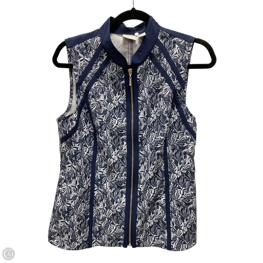 Vest Other By Chicos In Blue & White, Size: S