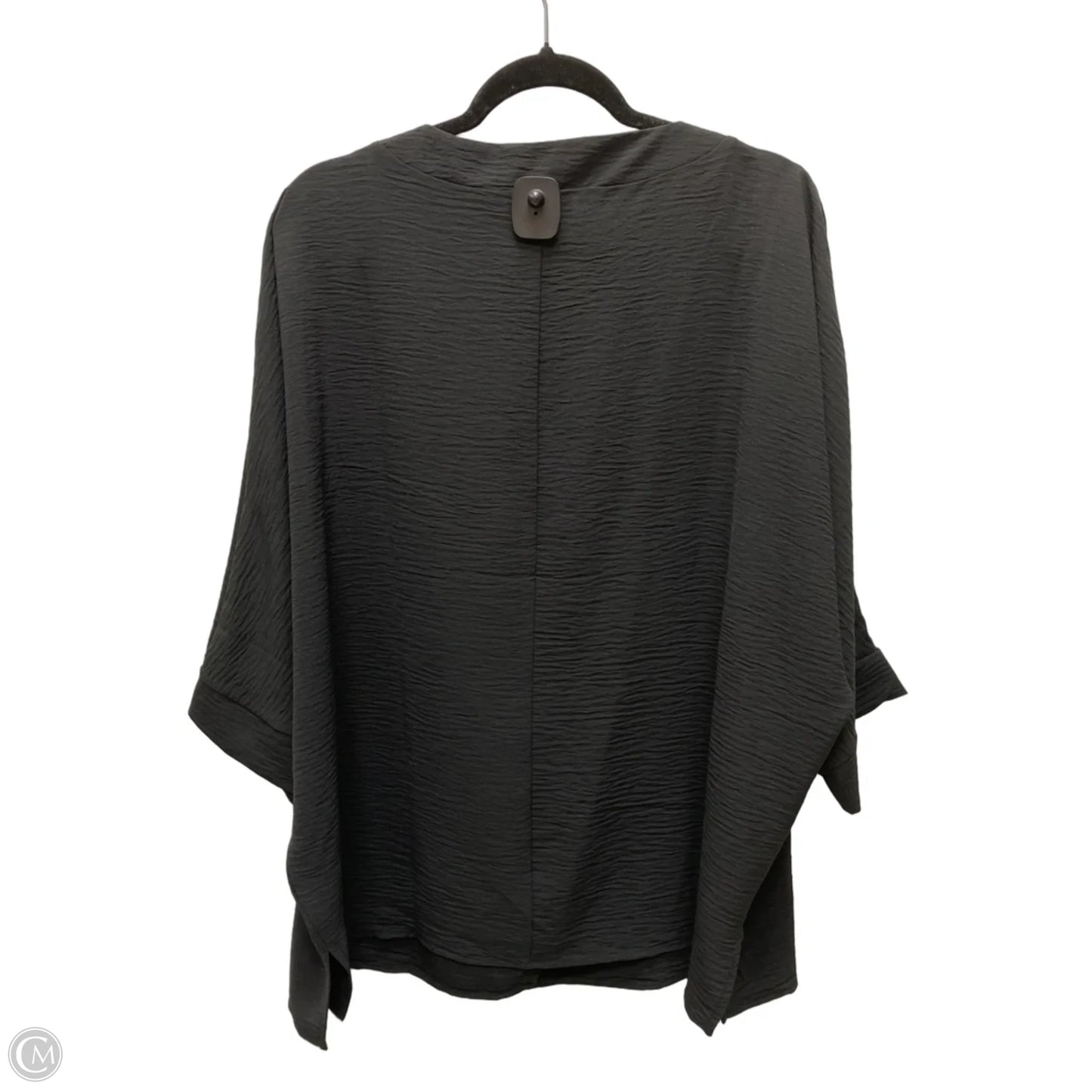 Top Short Sleeve By Zenana In Black, Size: 1x
