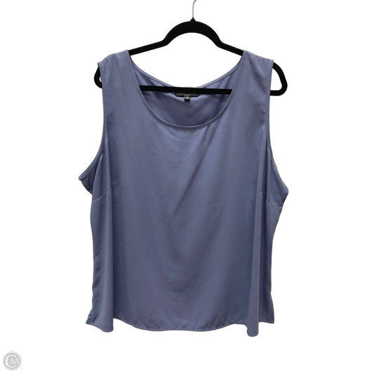 Top Sleeveless By Elementz In Blue, Size: 3x