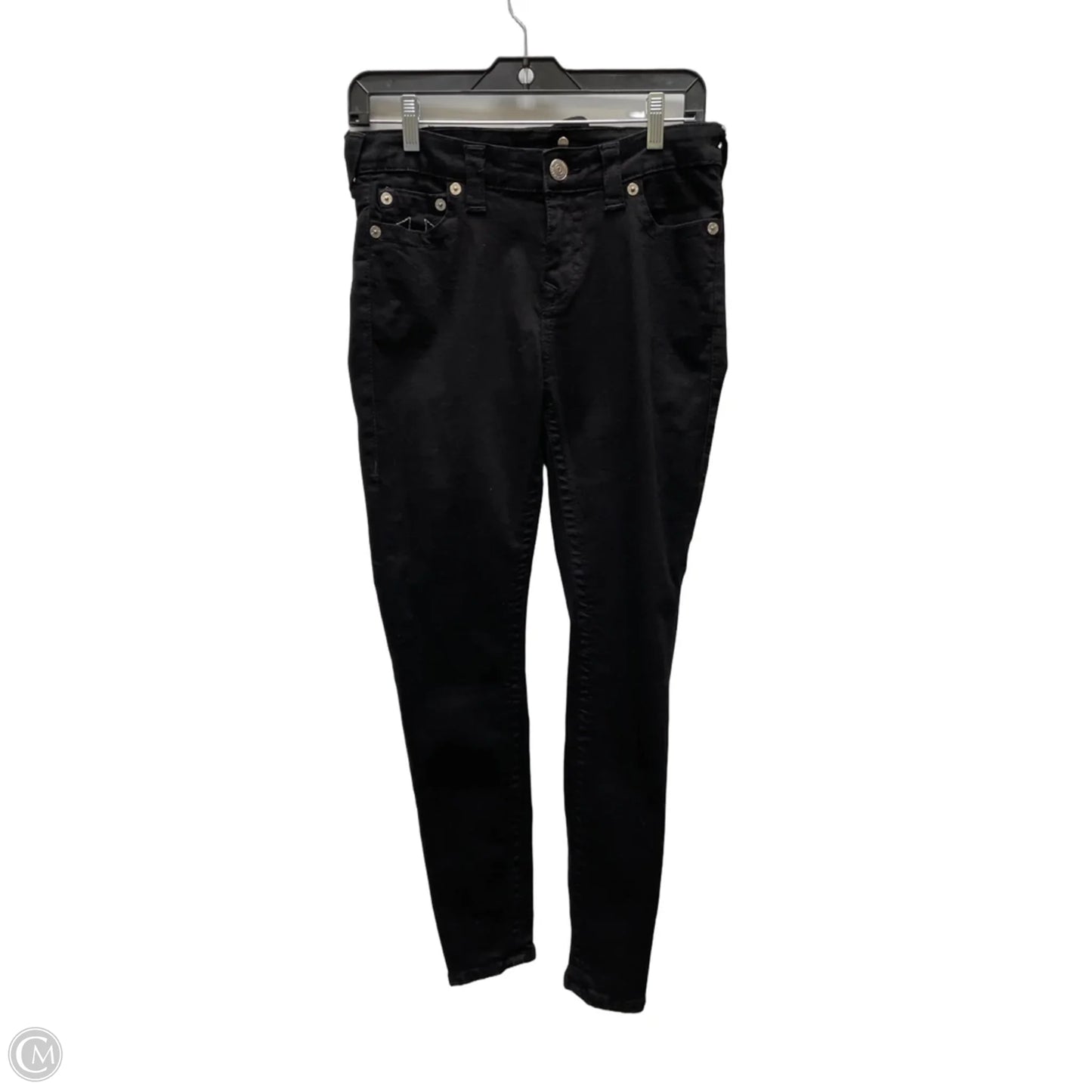 Jeans Skinny By True Religion In Black, Size: 10