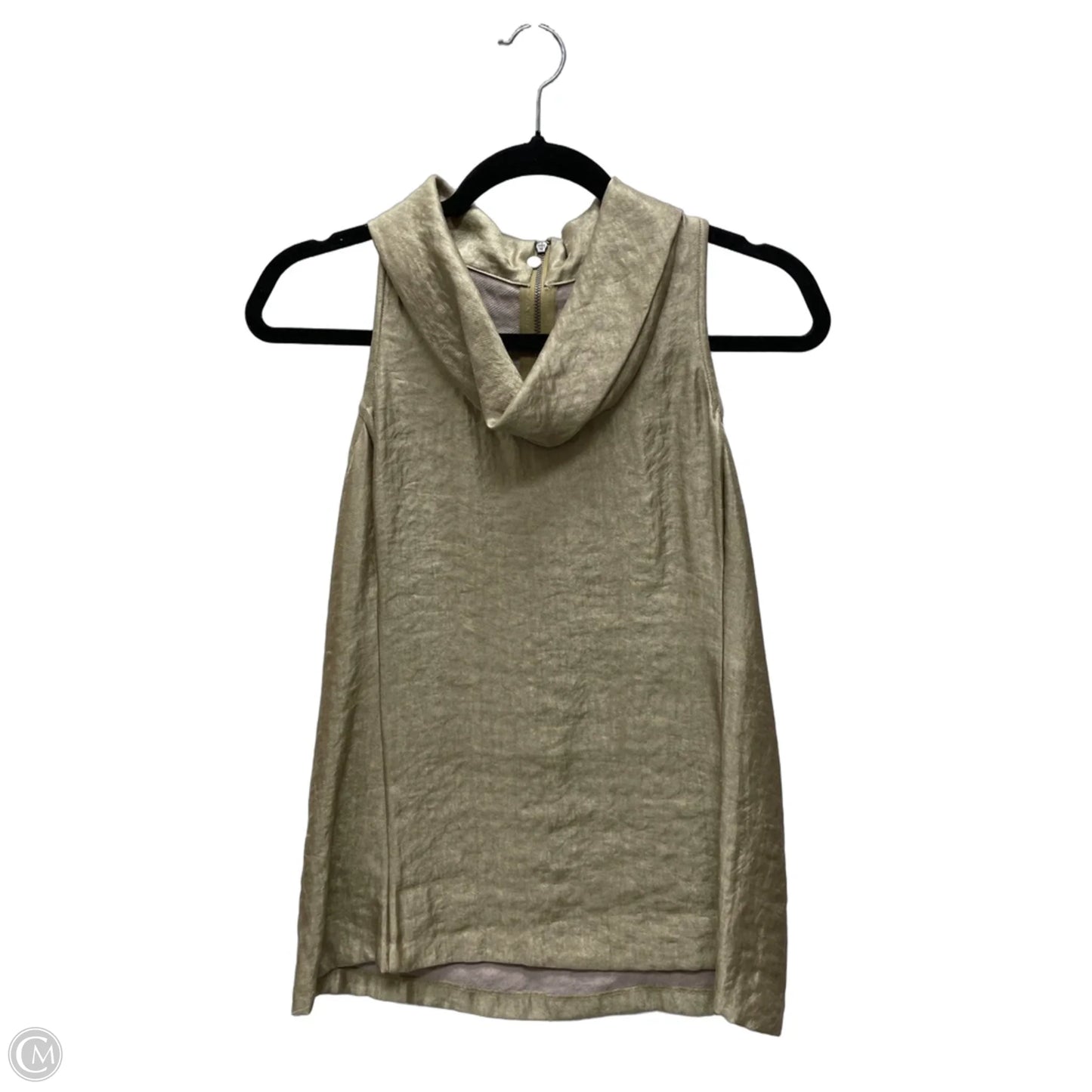 Top Sleeveless By Ann Taylor In Gold, Size: Xs