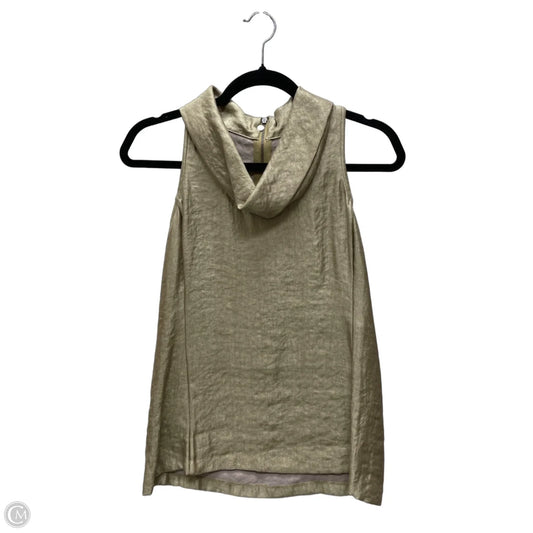 Top Sleeveless By Ann Taylor In Gold, Size: Xs