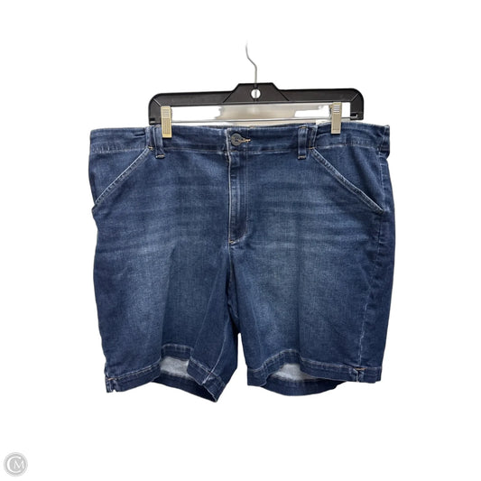 Shorts By Lee In Blue Denim, Size: 18
