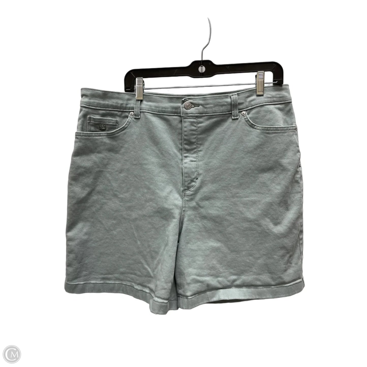 Shorts By Gloria Vanderbilt In Green, Size: 18