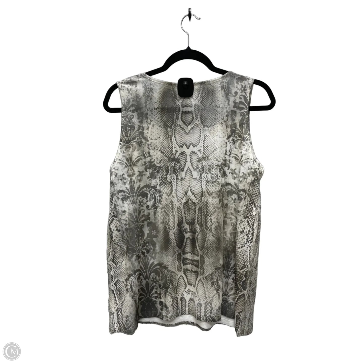 Tank Top By Chicos In Snakeskin Print, Size: L