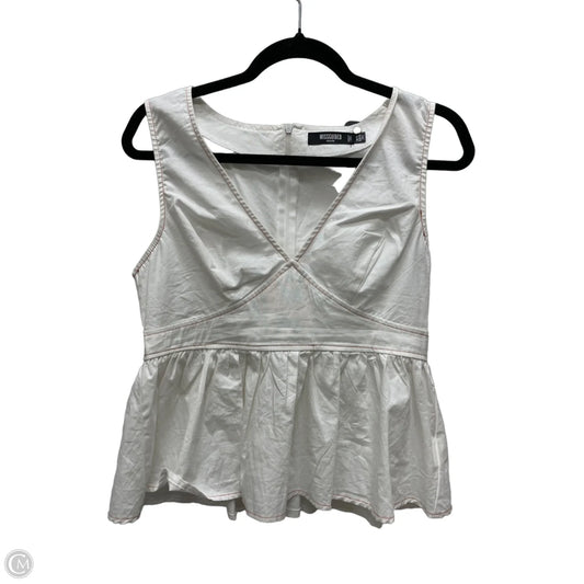 Top Sleeveless By Clothes Mentor In Cream, Size: M