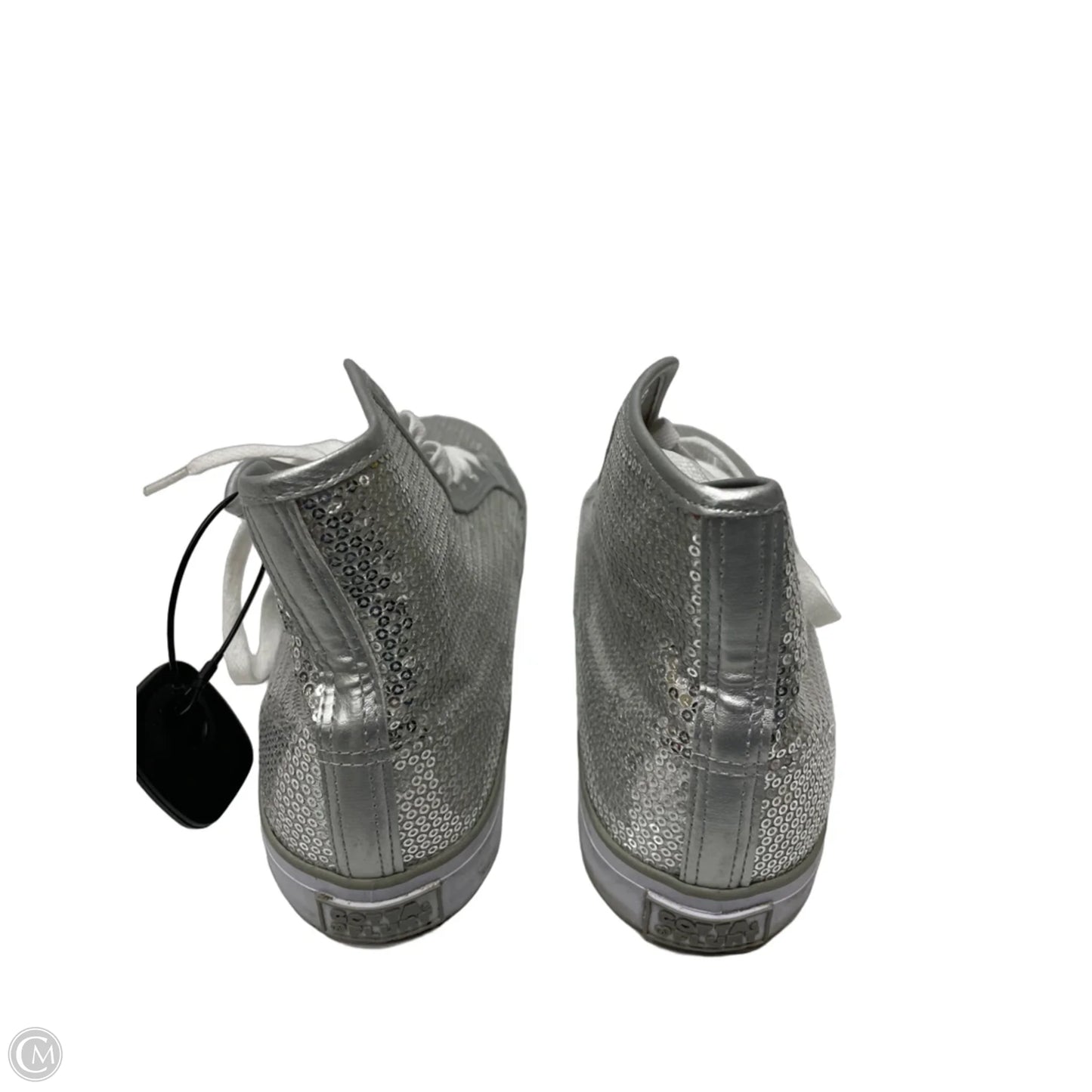 Shoes Sneakers By Clothes Mentor In Silver, Size: 9.5