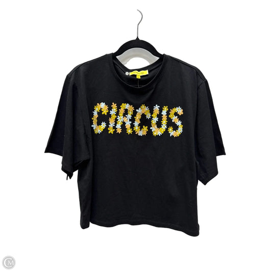 Top Short Sleeve By Circus By Sam Edelman In Black & Yellow, Size: L