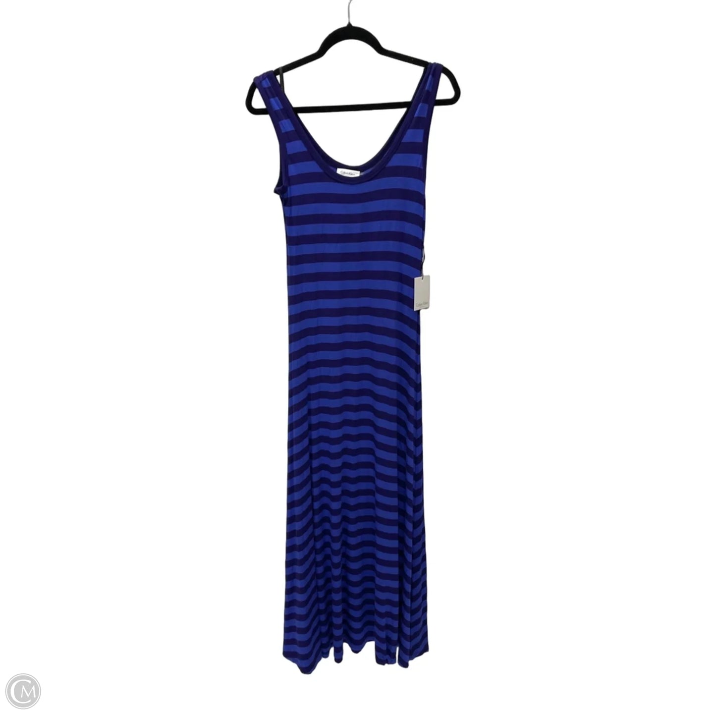 Dress Casual Maxi By Calvin Klein In Striped Pattern, Size: S