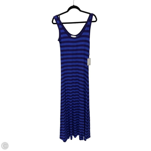 Dress Casual Maxi By Calvin Klein In Striped Pattern, Size: S
