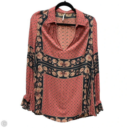 Top Long Sleeve By Free People In Multi-colored, Size: S