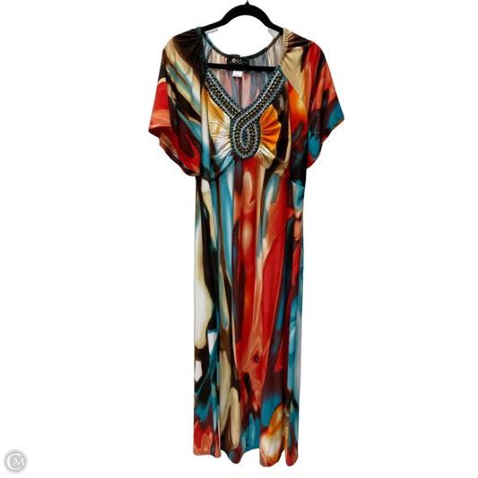 Dress Casual Maxi By Clothes Mentor In Multi-colored, Size: L