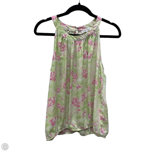 Top Sleeveless By Rose And Olive In Floral Print, Size: L